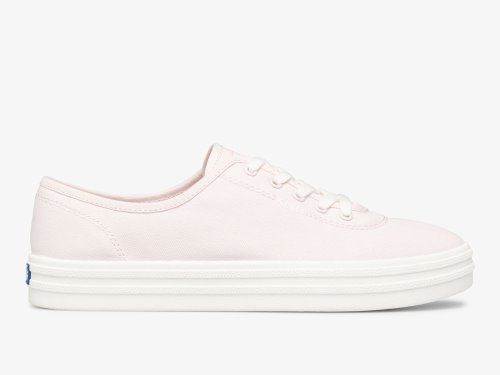 Keds Breezie Canvas Snøresko Dame Rosa | NO-58143