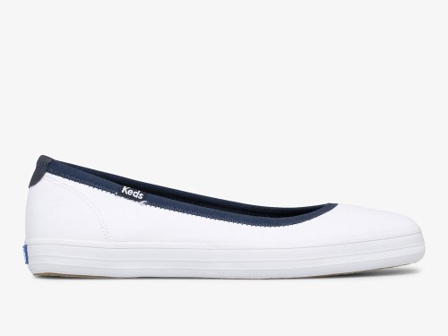 Keds Bryn Canvas SlipOnSneakers Dame Hvite | NO-73163