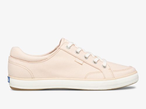 Keds Center II Canvas Snøresko Dame Lyse Korall | NO-50327