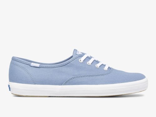 Keds Champion Canvas Washable Snøresko Dame Blå | NO-49975