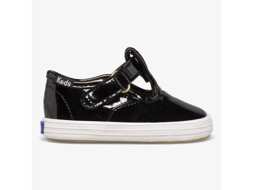 Keds Champion Tå Cap T-Reima SlipOnSneakers Jente Svarte | NO-62355