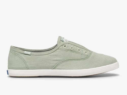 Keds Chillax Washable Feat. Organic Bomull SlipOnSneakers Dame Mint | NO-34534