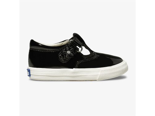 Keds Daphne Patent Sneaker SlipOnSneakers Jente Svarte | NO-09133