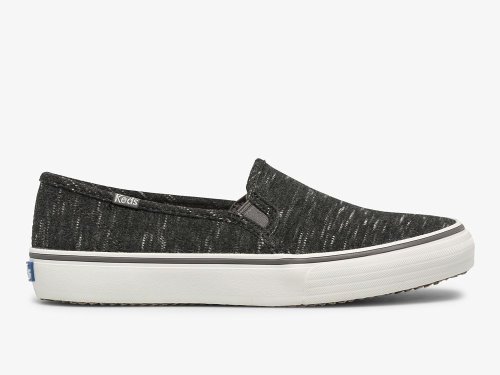 Keds Double Decker Speckle Jersey SlipOnSneakers Dame Grå | NO-59115