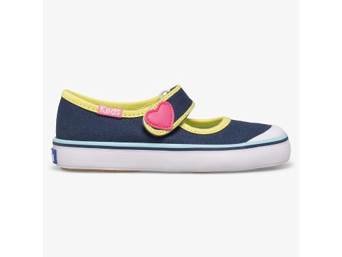 Keds Harper Mary Jane Sko Jente Marineblå Multicolor | NO-73570