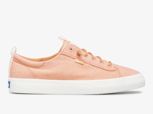 Keds Kickback Canvas SlipOnSneakers Dame Korall | NO-51608