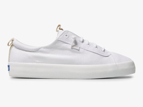 Keds Kickback Canvas SlipOnSneakers Dame Hvite | NO-85928