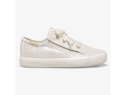 Keds Kickstart Jr Celebrations Joggesko Jente Hvite | NO-18095