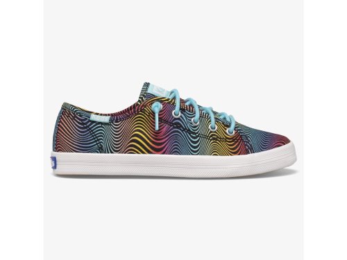 Keds Kickstart Seasonal Joggesko Jente Blå Gul Multicolor | NO-15642