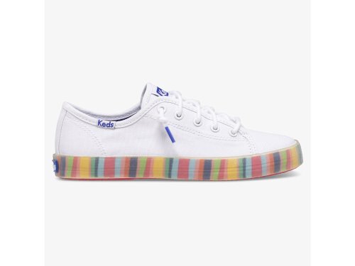 Keds Kickstart Seasonal Joggesko Jente Hvite Multicolor | NO-14569