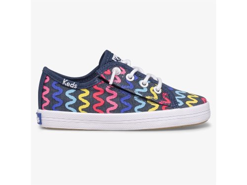 Keds Kickstart Seasonal Jr Joggesko Jente Marineblå | NO-35406