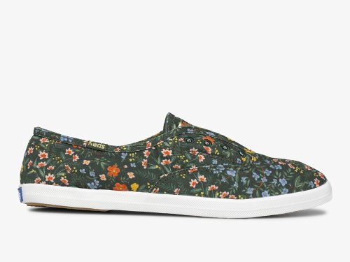 Keds Rifle Paper Co. Chillax Wildwood SlipOnSneakers Dame Grønn Multicolor | NO-20029