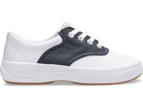 Keds School Days Sneaker Joggesko Jente Hvite Marineblå | NO-43074