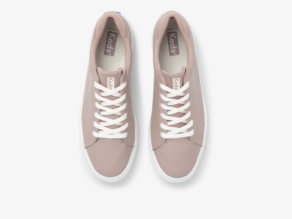 Keds Alley Coated Twill Snøresko Dame Lyse Lilla | NO-88838