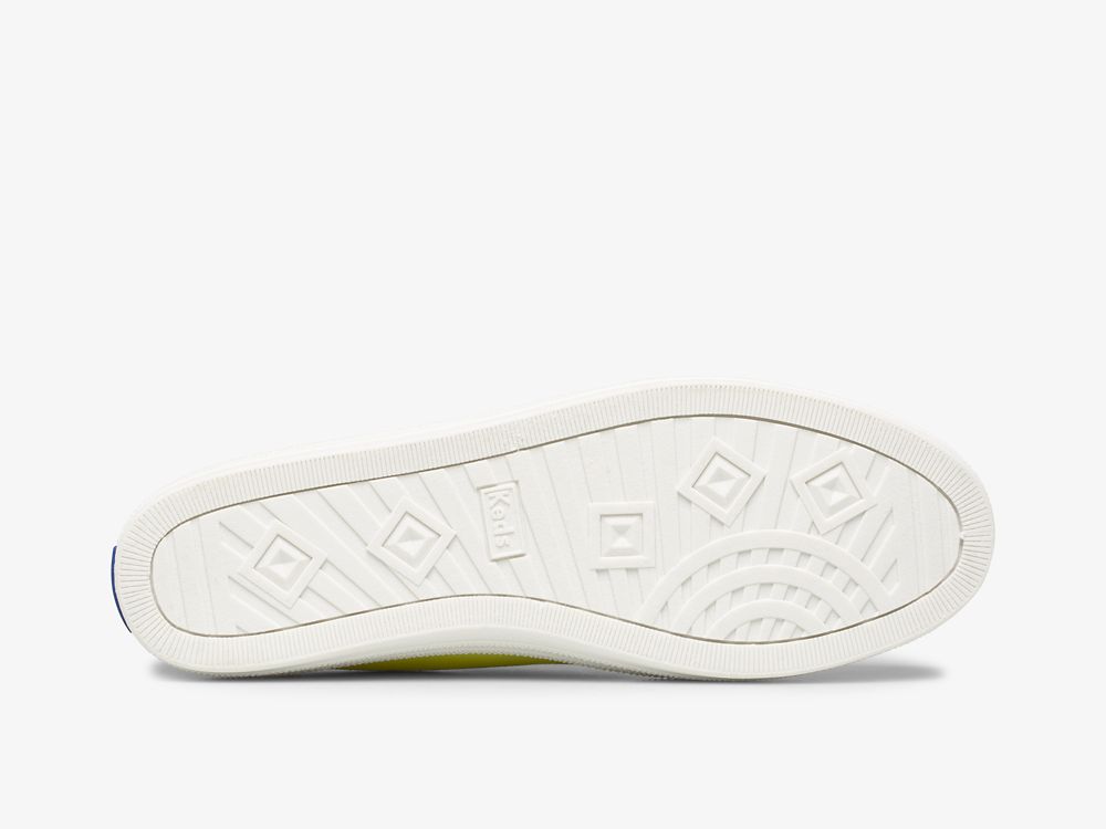 Keds Breezie Canvas Neon Snøresko Dame Gul | NO-96234