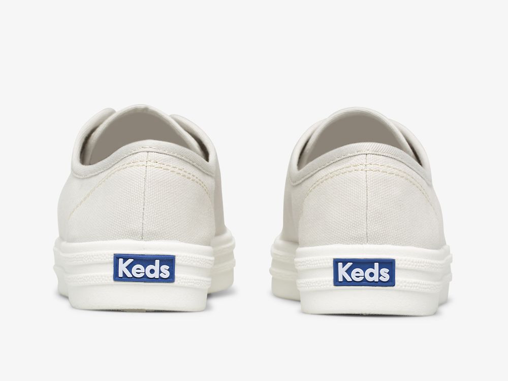 Keds Breezie Canvas Snøresko Dame Grå | NO-56464