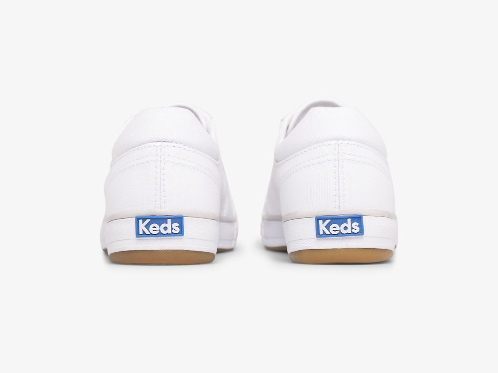 Keds Center II Canvas Snøresko Dame Hvite | NO-66951