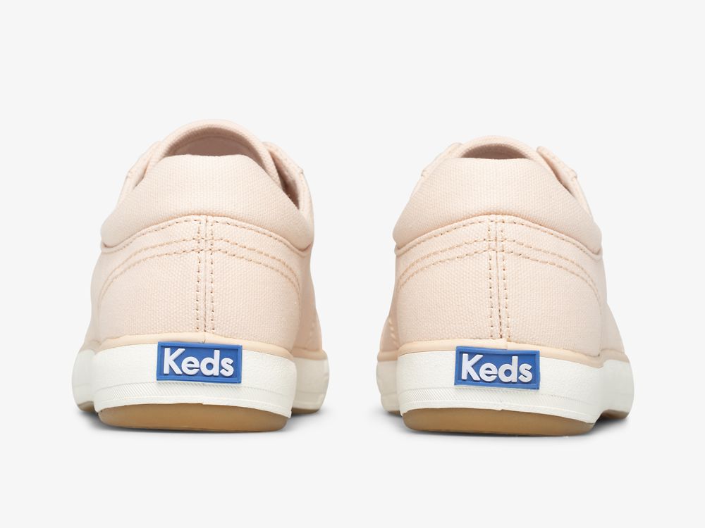 Keds Center II Canvas Snøresko Dame Lyse Korall | NO-50327