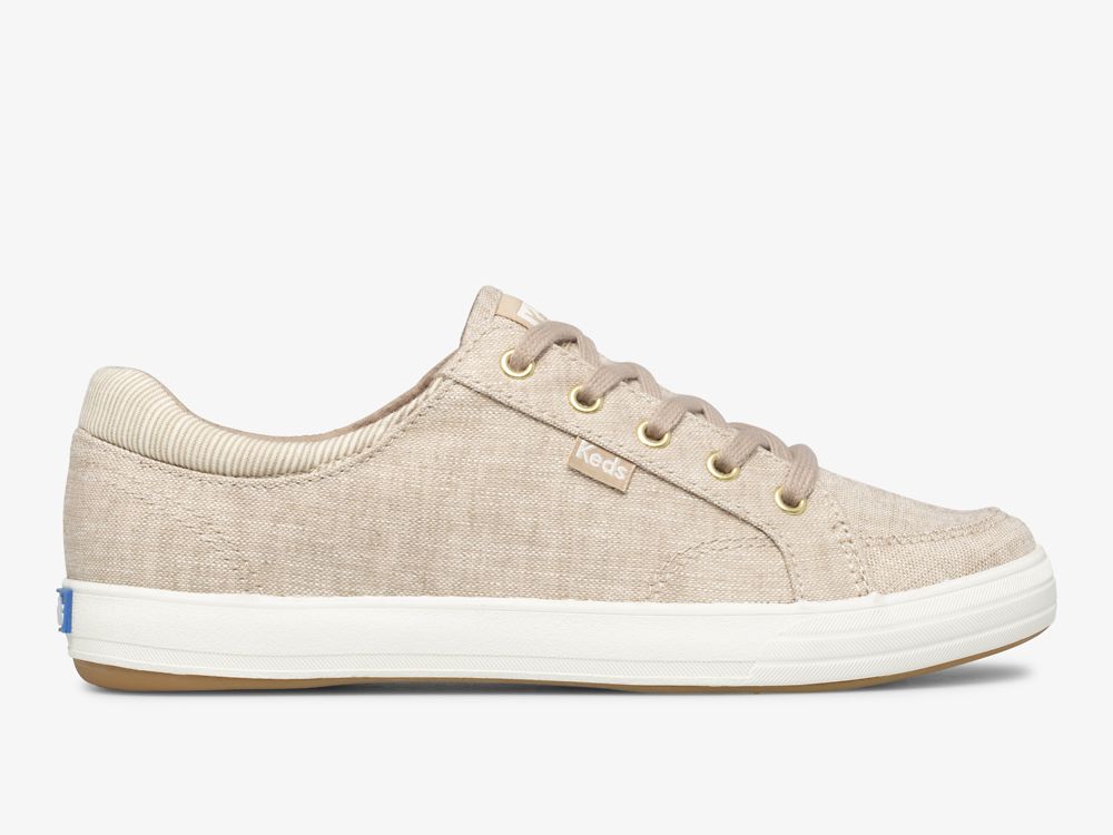 Keds Center II Chambray Snøresko Dame Beige | NO-47883