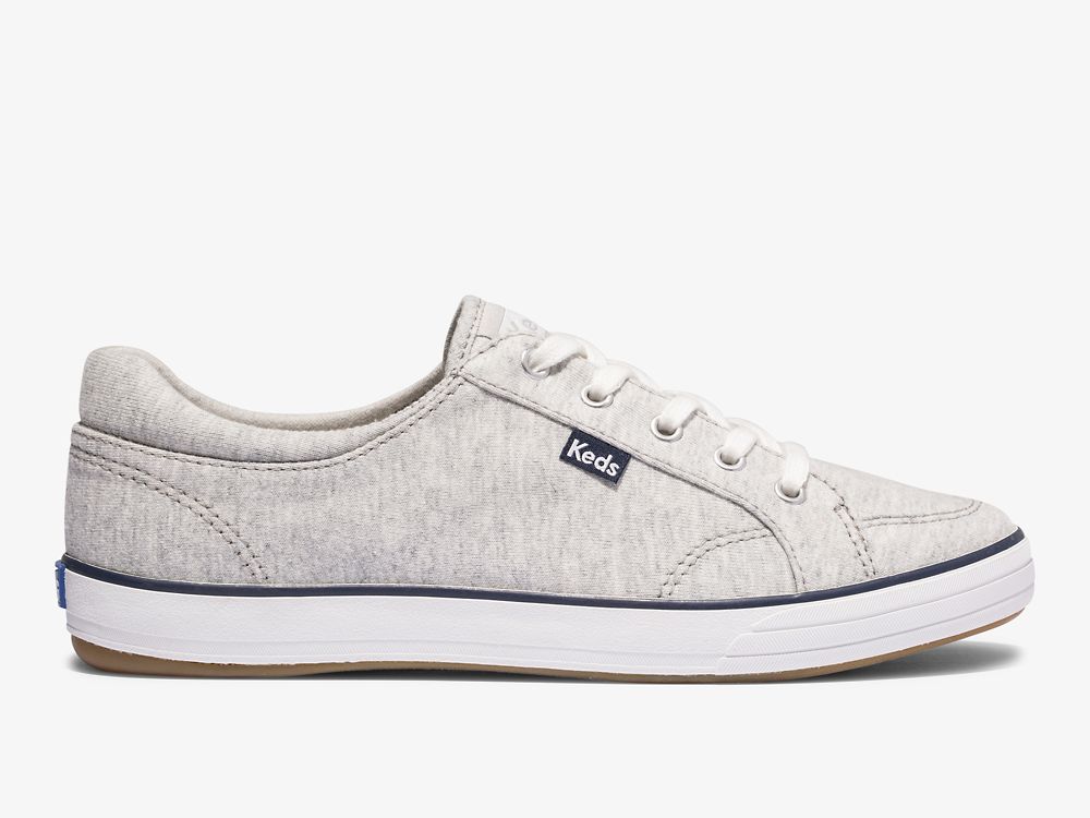 Keds Center ll Jersey Snøresko Dame Grå Blå | NO-59501