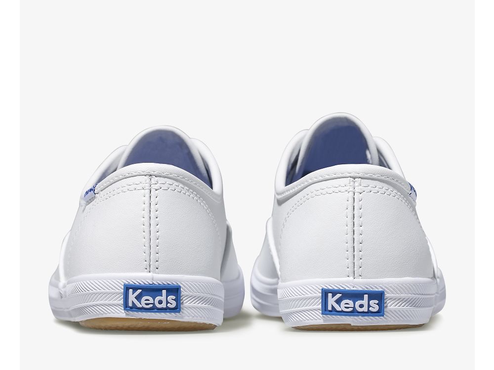 Keds Champion CVO Sneaker Lær Joggesko Jente Hvite | NO-39733