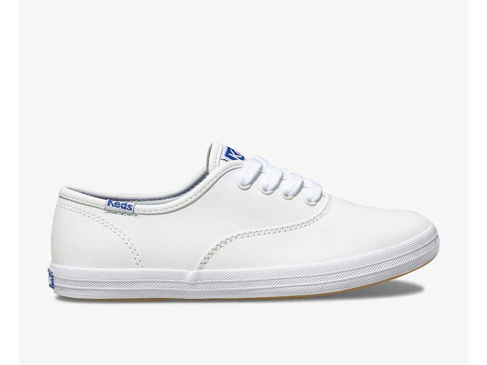 Keds Champion CVO Sneaker Lær Joggesko Jente Hvite | NO-39733