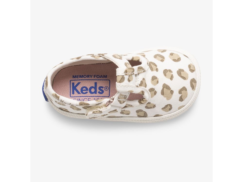 Keds Champion Leopard Tå Cap T-Reima SlipOnSneakers Jente Leopard | NO-71567