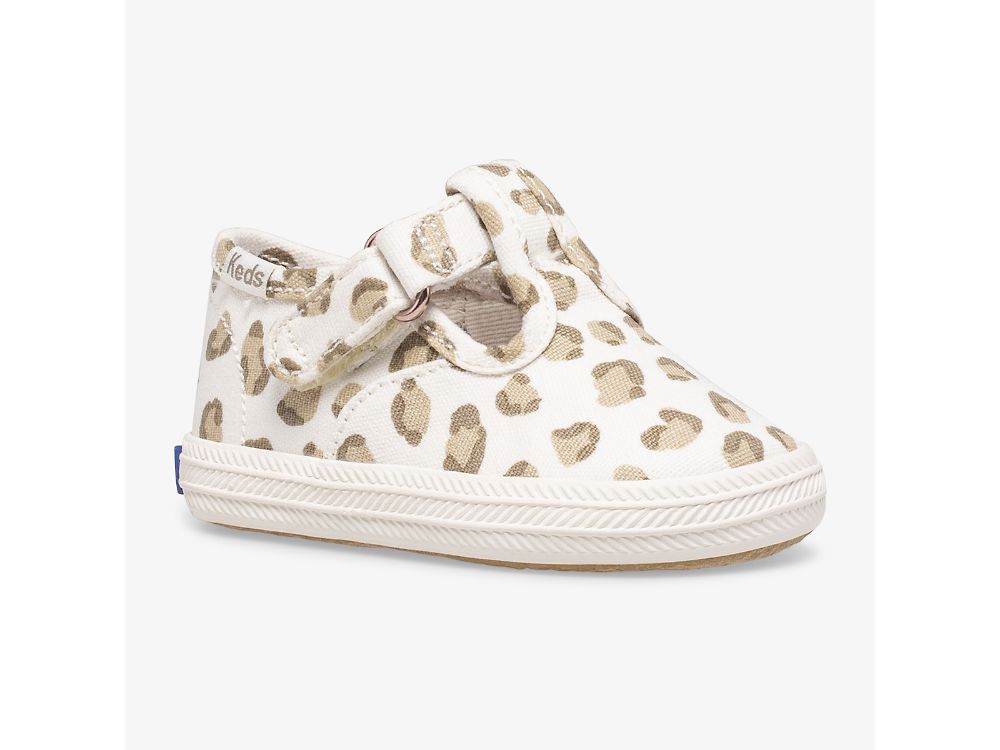 Keds Champion Leopard Tå Cap T-Reima SlipOnSneakers Jente Leopard | NO-71567