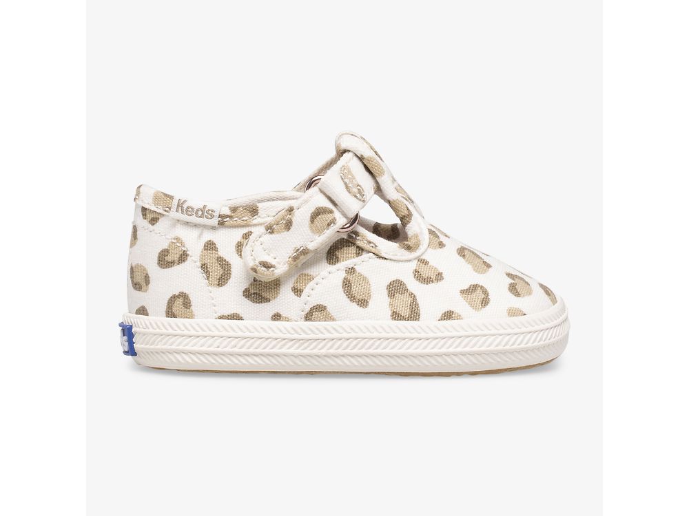 Keds Champion Leopard Tå Cap T-Reima SlipOnSneakers Jente Leopard | NO-71567