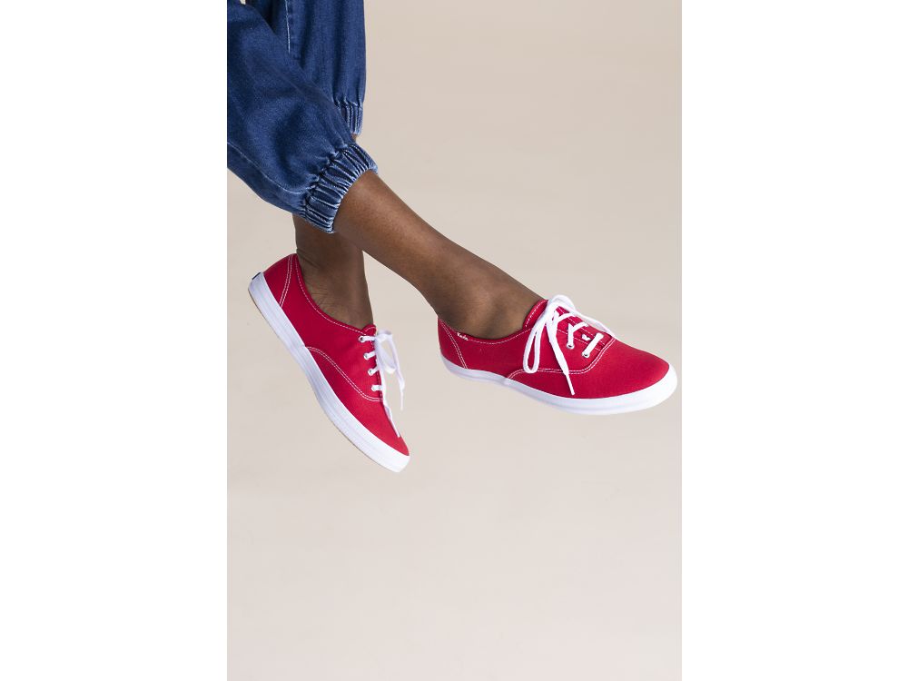 Keds Champion Original Snøresko Dame Rød | NO-34738