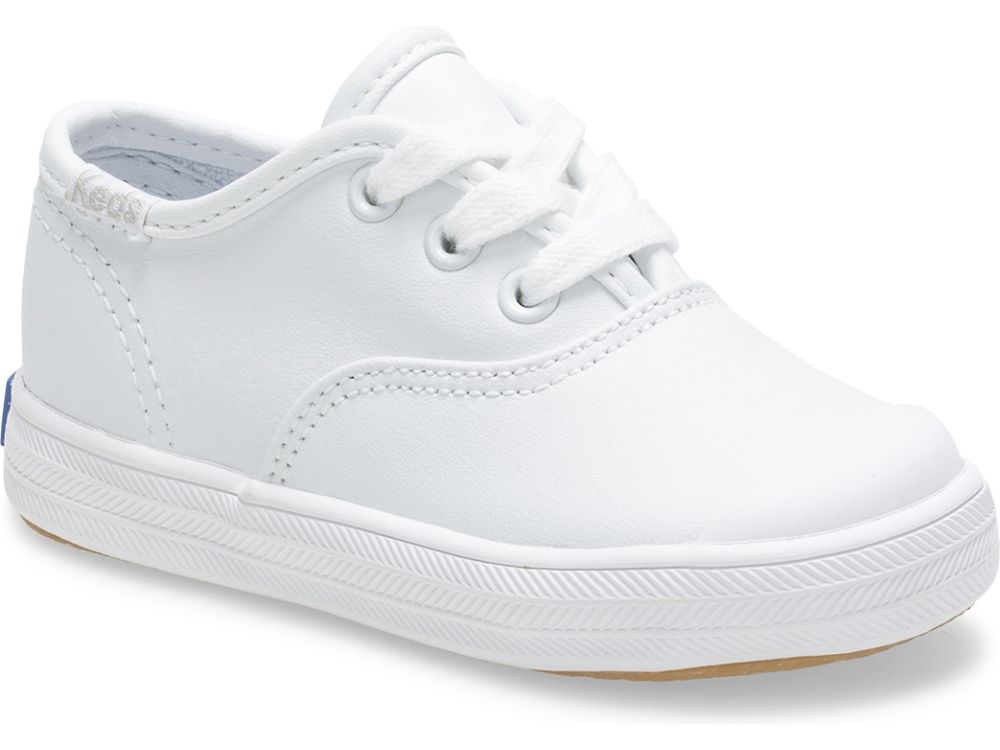 Keds Champion Tå Cap Lær Sneaker Joggesko Jente Hvite | NO-13310