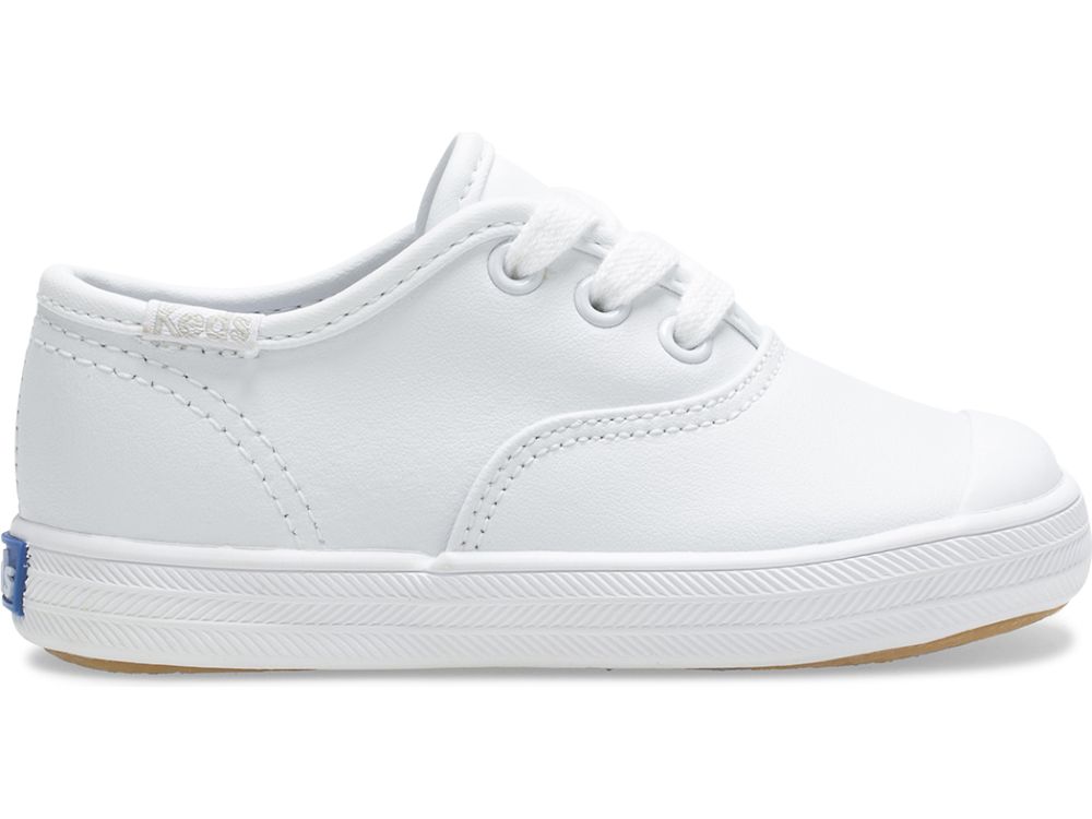 Keds Champion Tå Cap Lær Sneaker Joggesko Jente Hvite | NO-13310