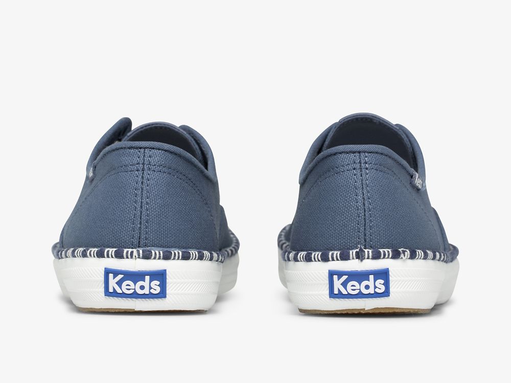 Keds Champion Wave Snøresko Dame Marineblå | NO-29949