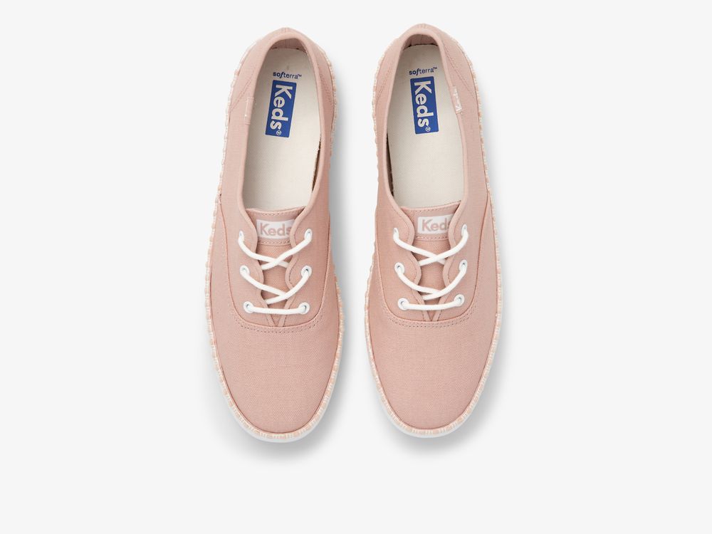 Keds Champion Wave Snøresko Dame Rosa | NO-55567