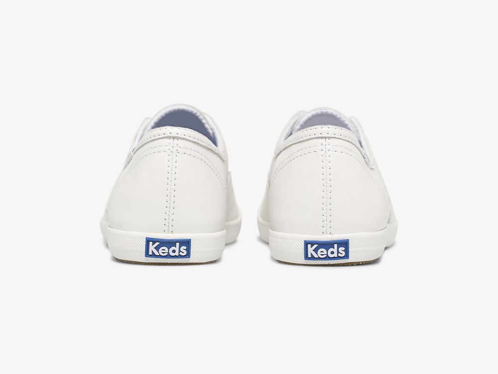 Keds Chillax Lær Lær Sneakers Dame Hvite | NO-62575