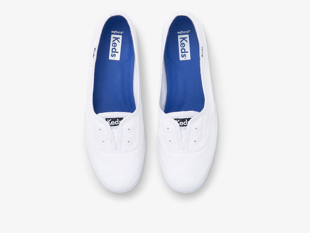 Keds Chillax Mini Twill SlipOnSneakers Dame Hvite | NO-33371