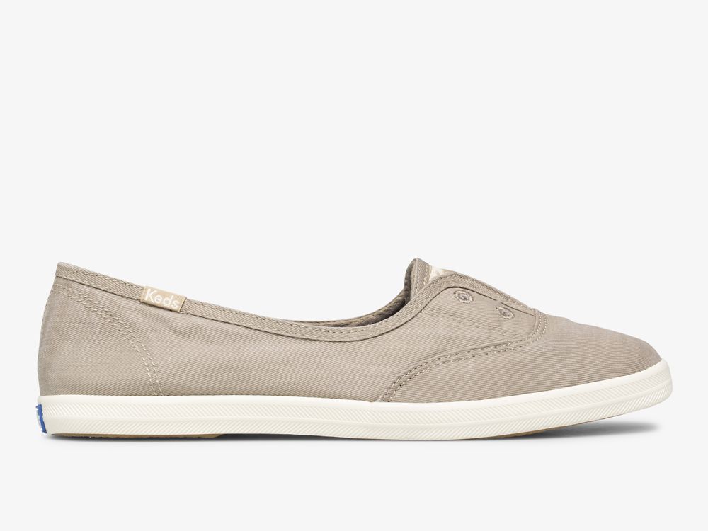 Keds Chillax Mini Twill Washable SlipOnSneakers Dame Brune | NO-70633