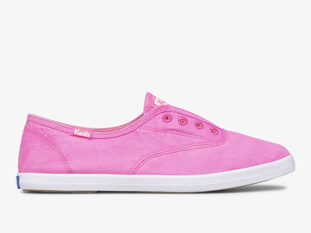 Keds Chillax Neon Twill Washable SlipOnSneakers Dame Rosa | NO-60308