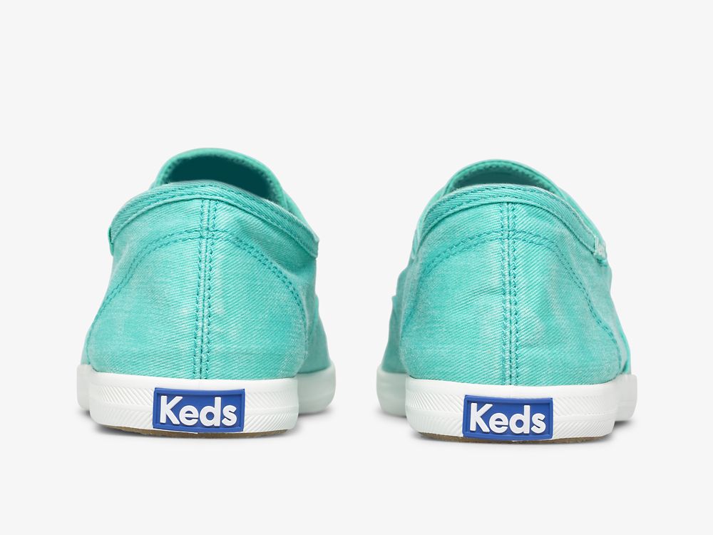 Keds Chillax Neon Twill Washable SlipOnSneakers Dame Turkis | NO-82232