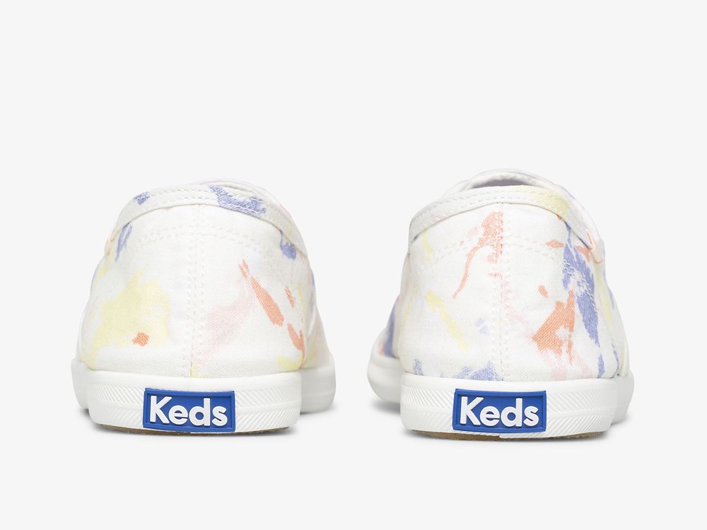 Keds Chillax Splatter Twill SlipOnSneakers Dame Hvite Multicolor | NO-22282