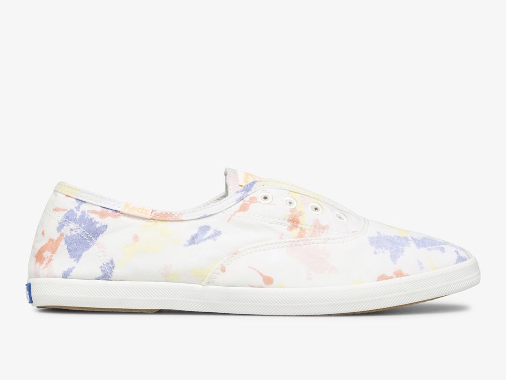 Keds Chillax Splatter Twill SlipOnSneakers Dame Hvite Multicolor | NO-22282