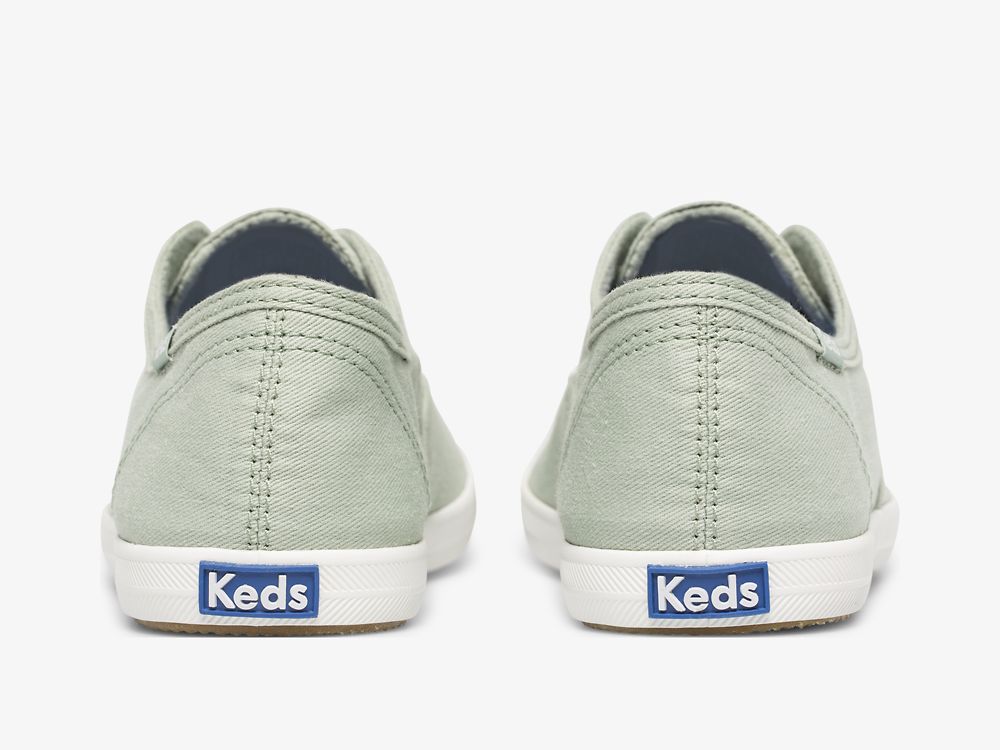 Keds Chillax Washable Feat. Organic Bomull SlipOnSneakers Dame Mint | NO-34534