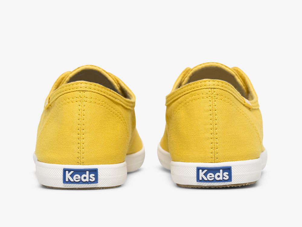 Keds Chillax Washable Feat. Organic Bomull SlipOnSneakers Dame Gul | NO-52771