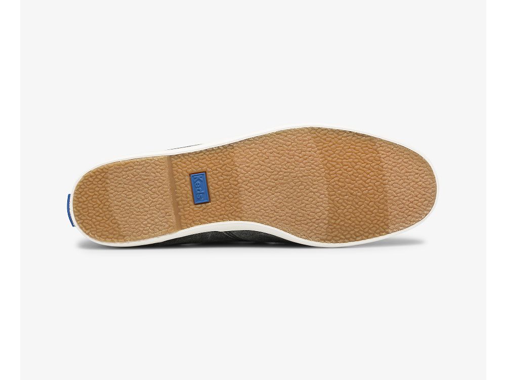 Keds Chillax Washable Feat. Organic Bomull SlipOnSneakers Dame Mørke Grå | NO-93304