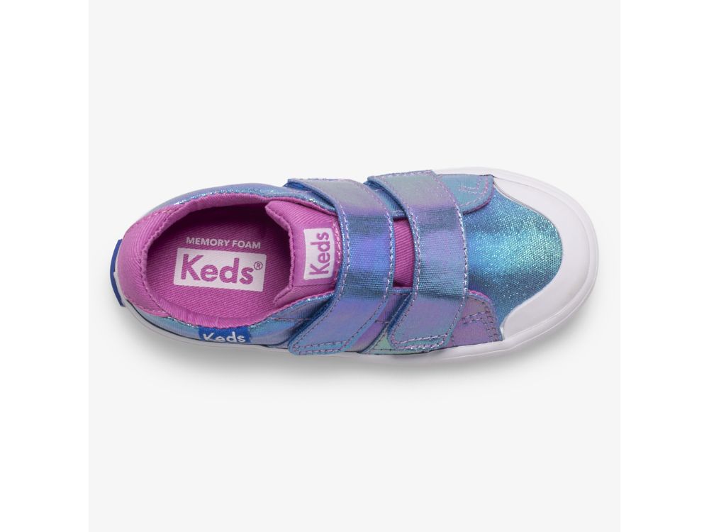 Keds Courtney HL SlipOnSneakers Jente Blå Multicolor | NO-12021