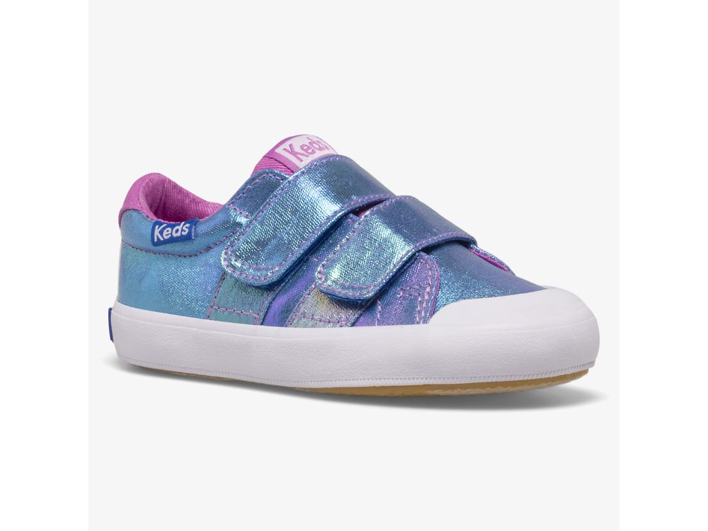 Keds Courtney HL SlipOnSneakers Jente Blå Multicolor | NO-12021