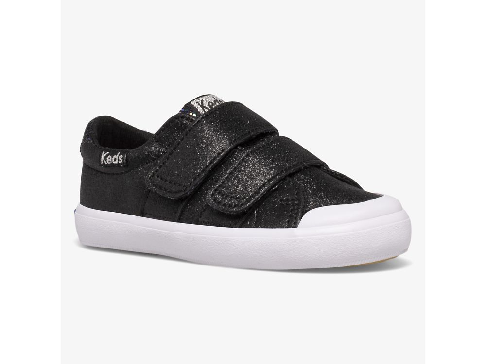 Keds Courtney HL SlipOnSneakers Jente Svarte | NO-78634