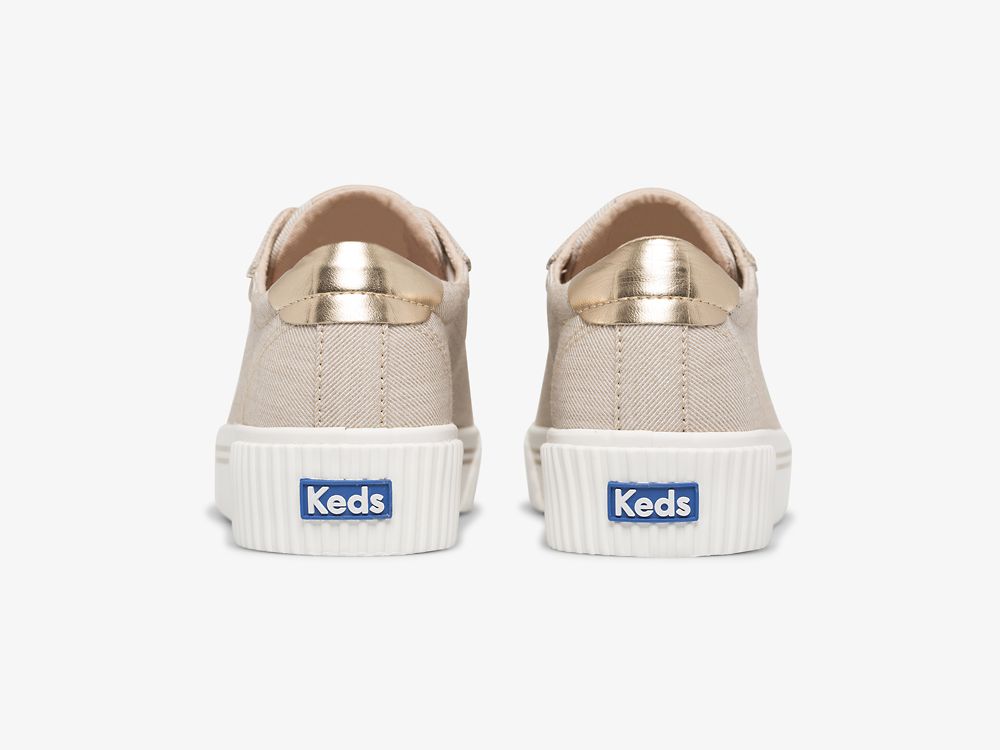 Keds Crew Kick Alto Soft Twill Snøresko Dame Brune | NO-20797