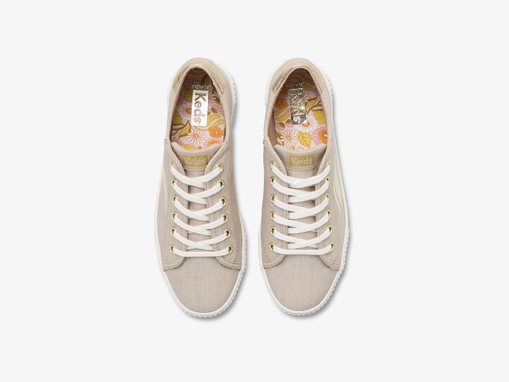 Keds Crew Kick Alto Soft Twill Snøresko Dame Brune | NO-20797