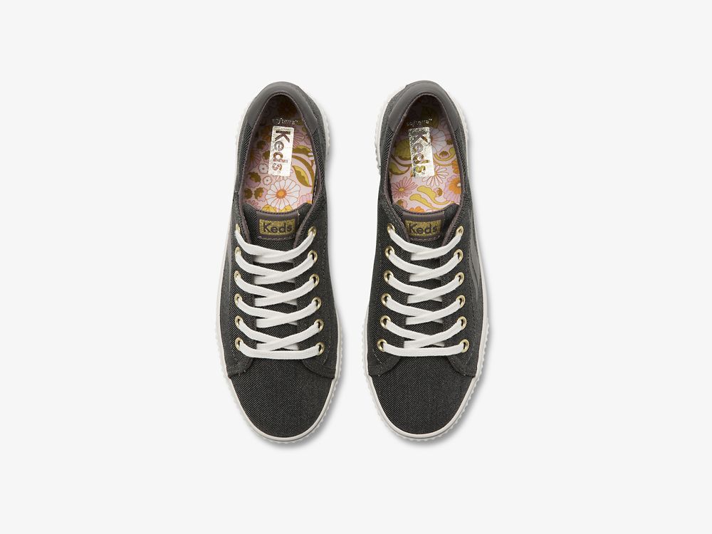 Keds Crew Kick Alto Soft Twill Snøresko Dame Grå | NO-61616